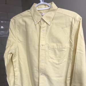 Casual light yellow button down